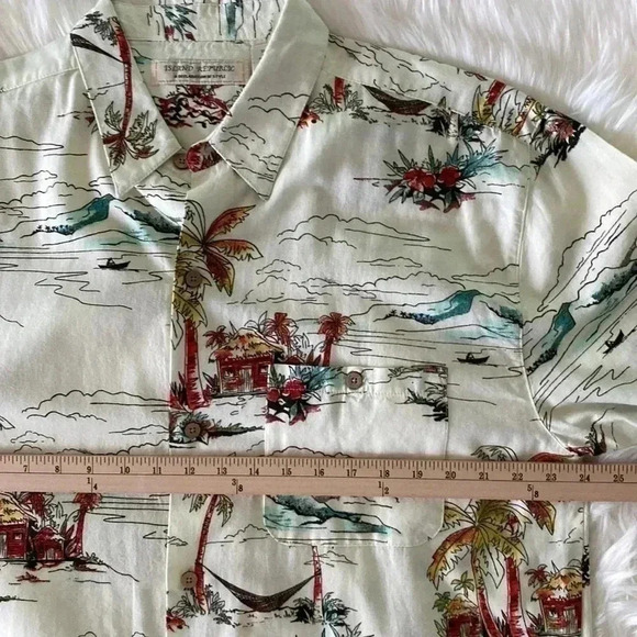 Island Republic Hawaiian Shirt XL Tropical Button Down - Picture 3 of 7